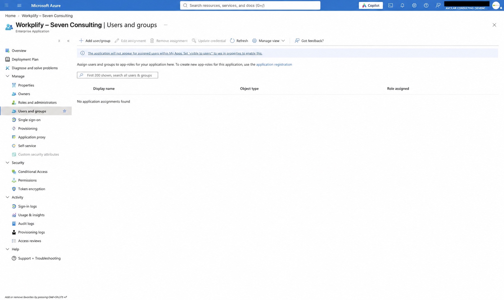 Benutzer und Gruppen mit der Aktion Add user/group